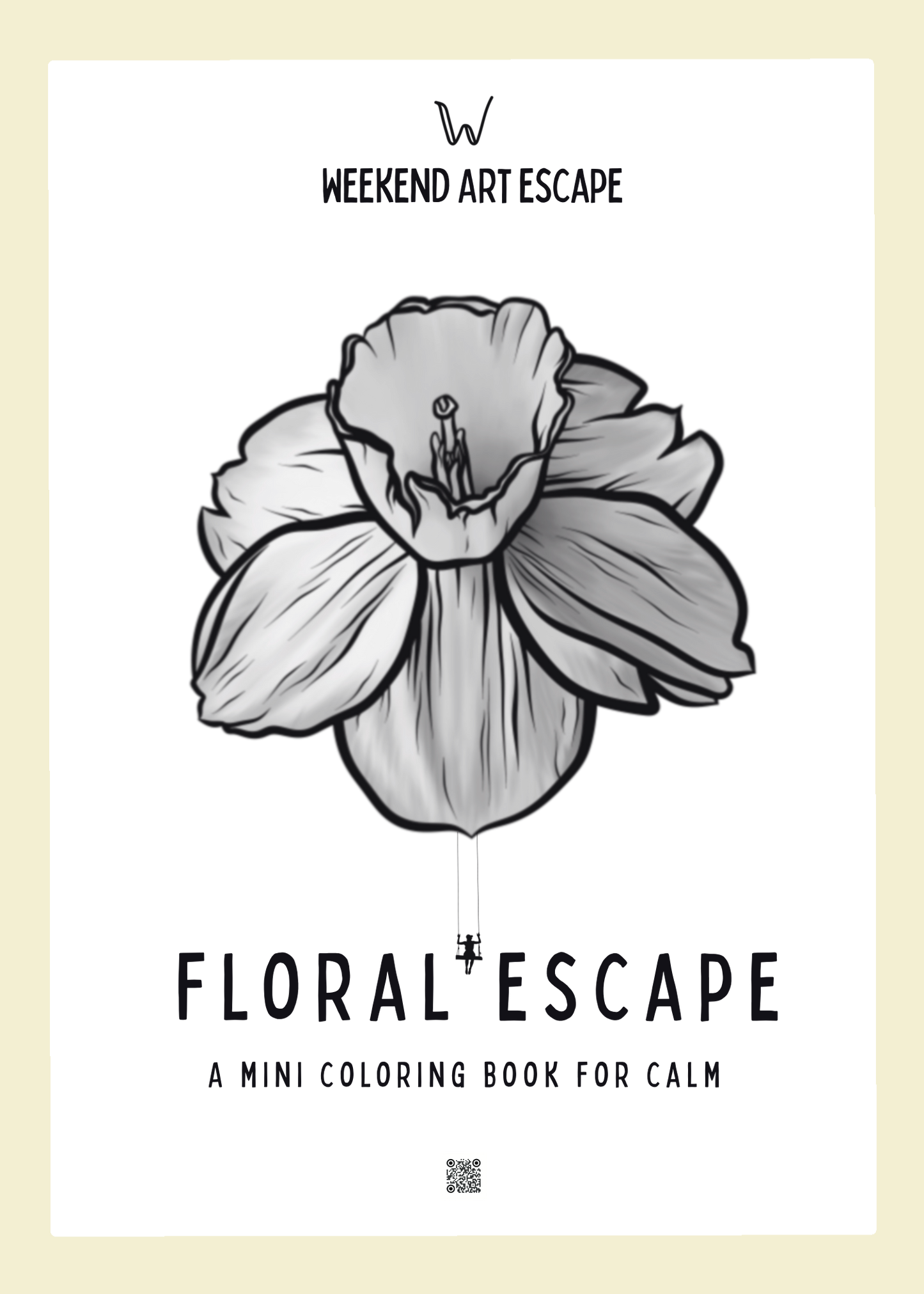 🌸 Floral Escape – A5 Adult Coloring Book (10 Pages, 200gsm) / Digital Book (PDF)